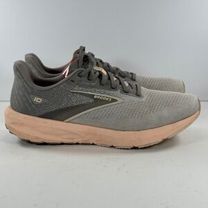 Brooks Launch 10 Women's Running Shoes Grey Peach Size‎ 9.5 Athletic Sneakers